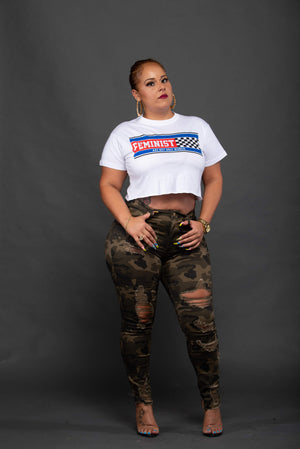 Distressed Camo Pants