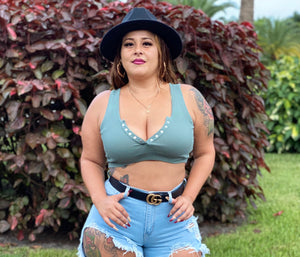Sage Crop Top