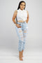 Denim Distress Joggers