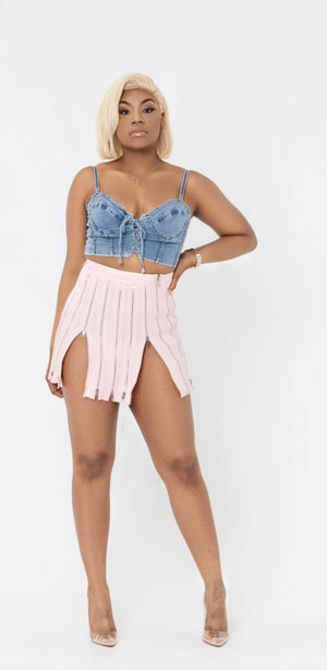 Denim Corset