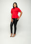 Red Peplum Top